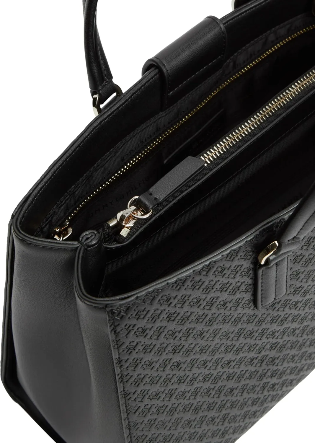 Tommy Hilfiger TH Daily Satchel Mono Borsetta Donna Nera 7L