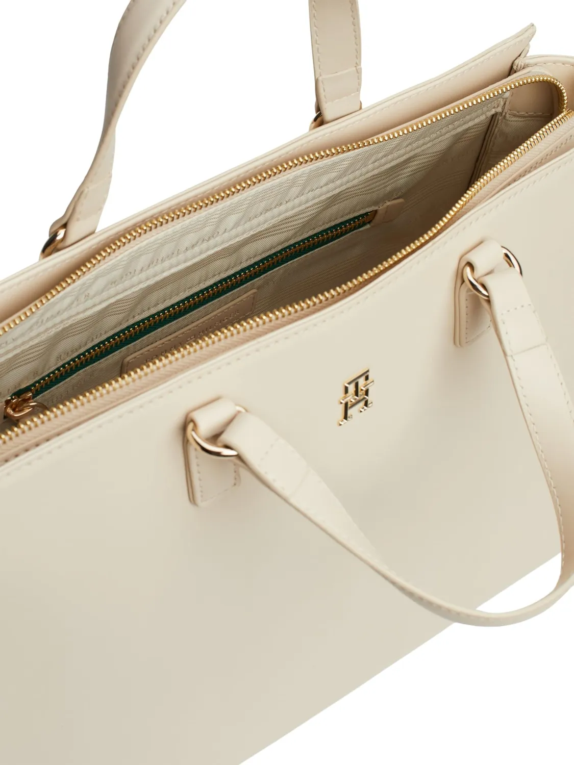Tommy Hilfiger Fresh Satchel borsa tracolla donna beige grande