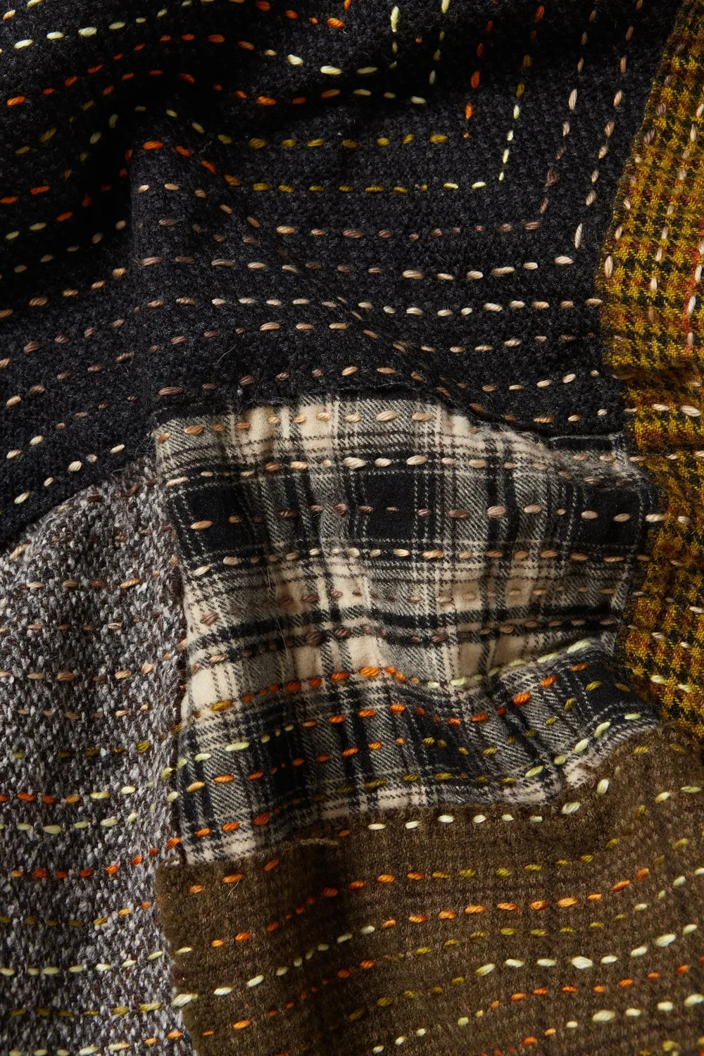 Massimo Alba Plaid patchwork double-face I/2