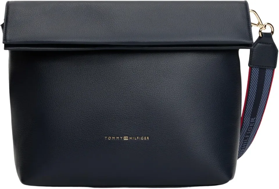Tommy Hilfiger Logotape Crossover borsa tracolla blu grande
