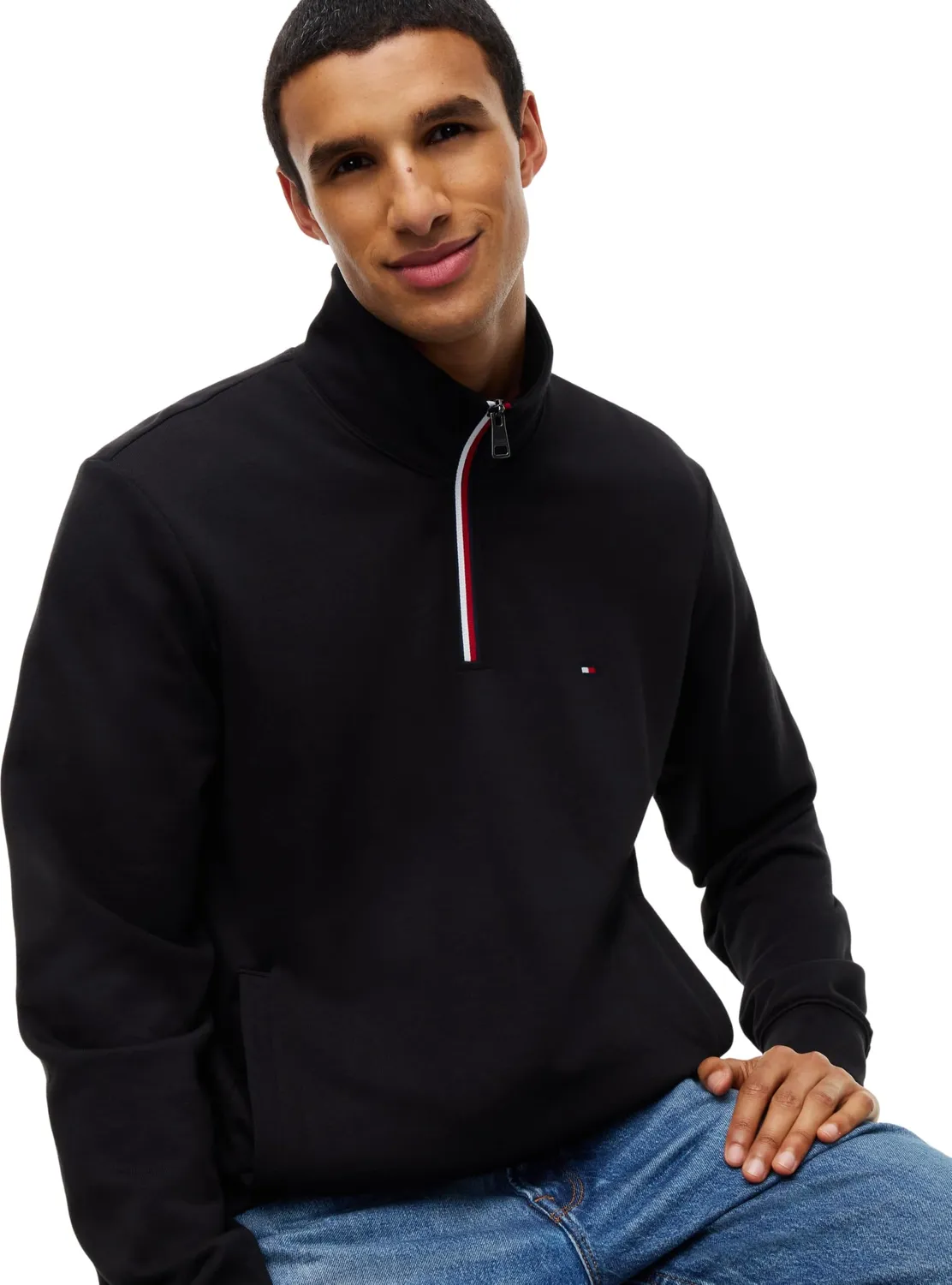 Tommy Hilfiger RWB Tipping Terry MW0MW44943 felpa XL blu