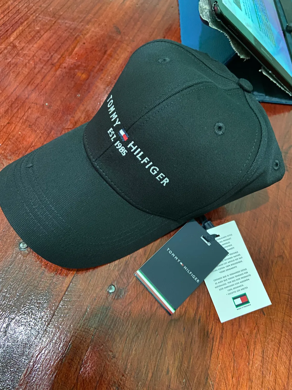 Tommy Hilfiger TH Established cappellino baseball blu taglia regolabile