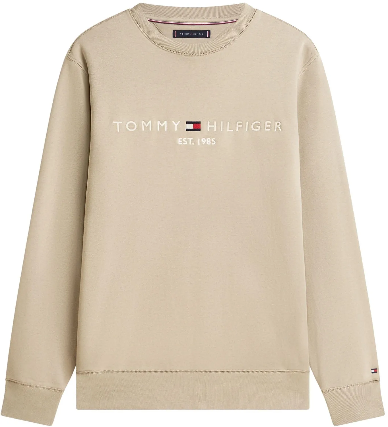Tommy Hilfiger Tommy Logo felpa beige Keystone XL girocollo