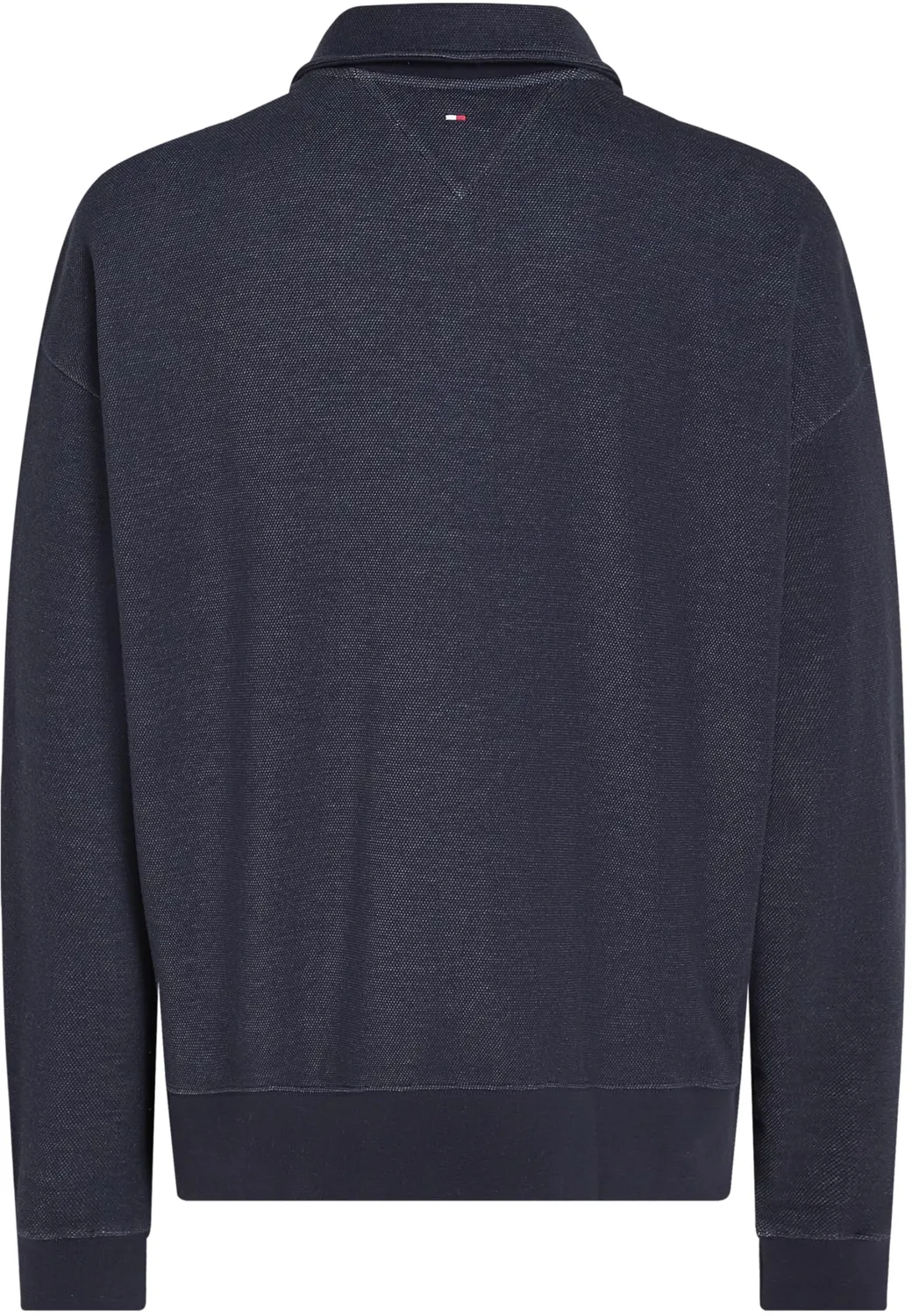 Tommy Hilfiger Monotype Honeycomb MW0MW33637 maglione mezza zip blu