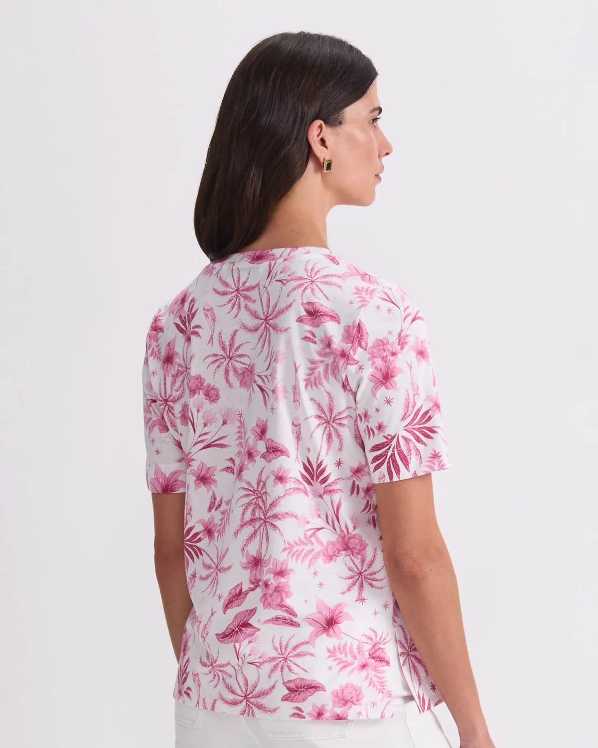 Sportscraft Palm Print Merc Tee t-shirt cotone donna