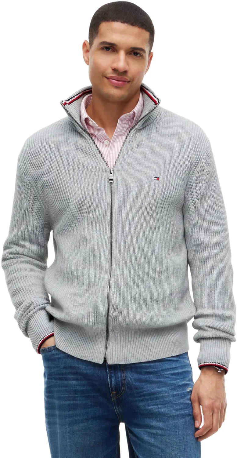 Tommy Hilfiger RWB Rib MW0MW41517 maglione uomo L con zip