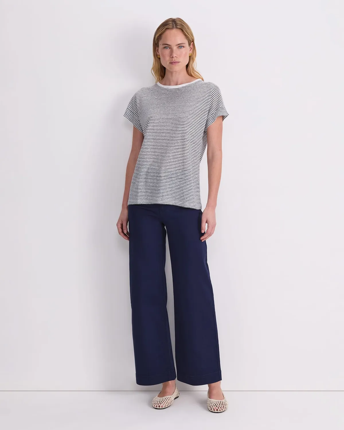 Sportscraft Tonia Crew Neck Linen Tee maglietta lino donna