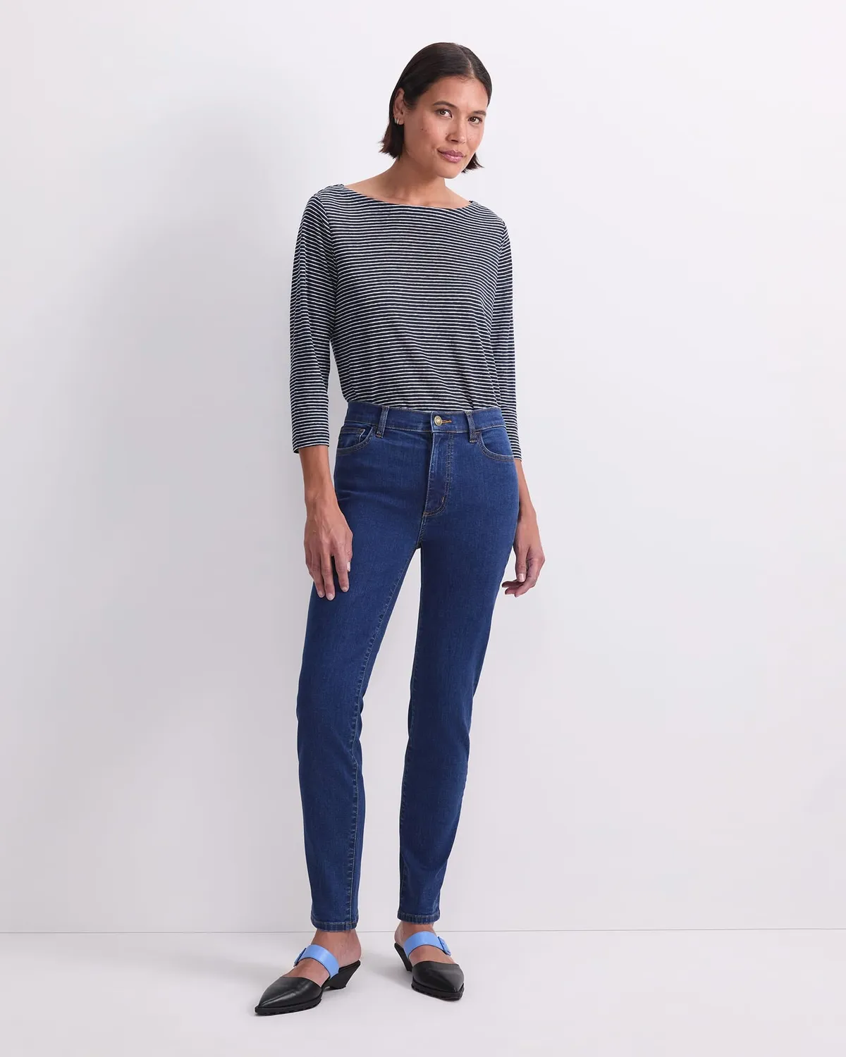 Sportscraft Jac 121088 jeans donna skinny vita media stretch