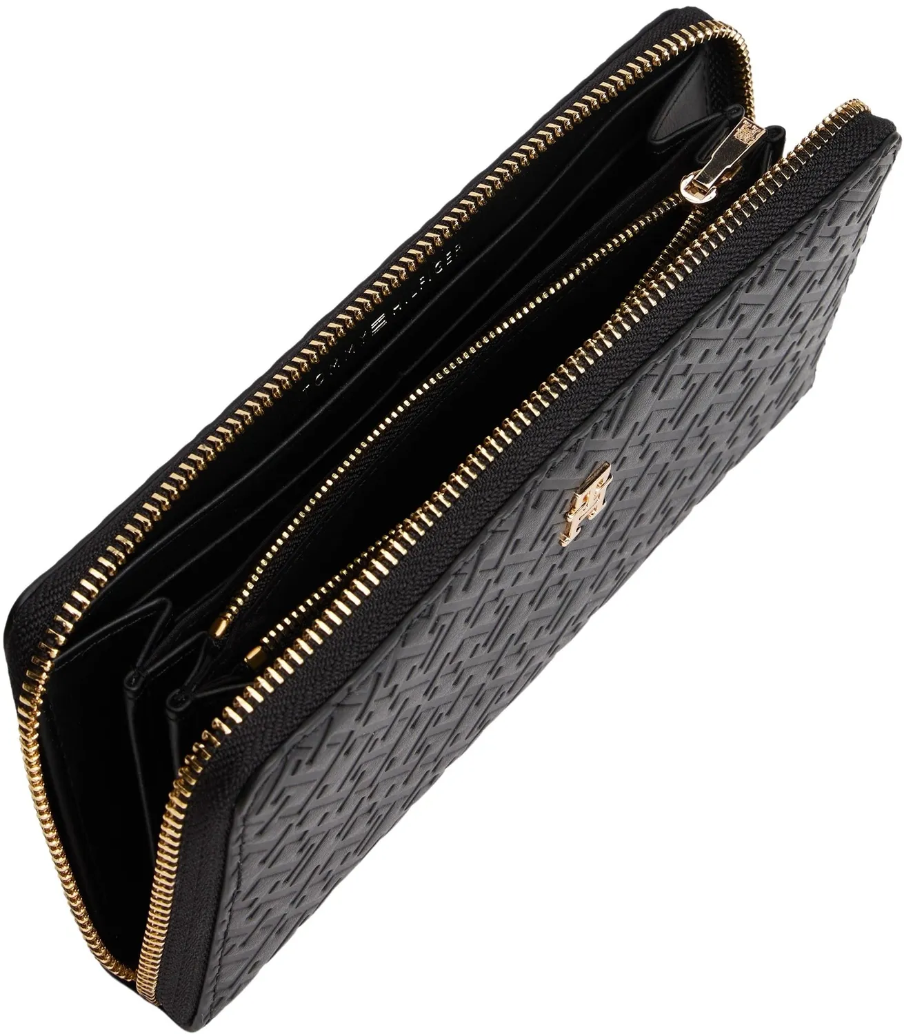 Tommy Hilfiger Icon Mono Portafoglio Zip Nero