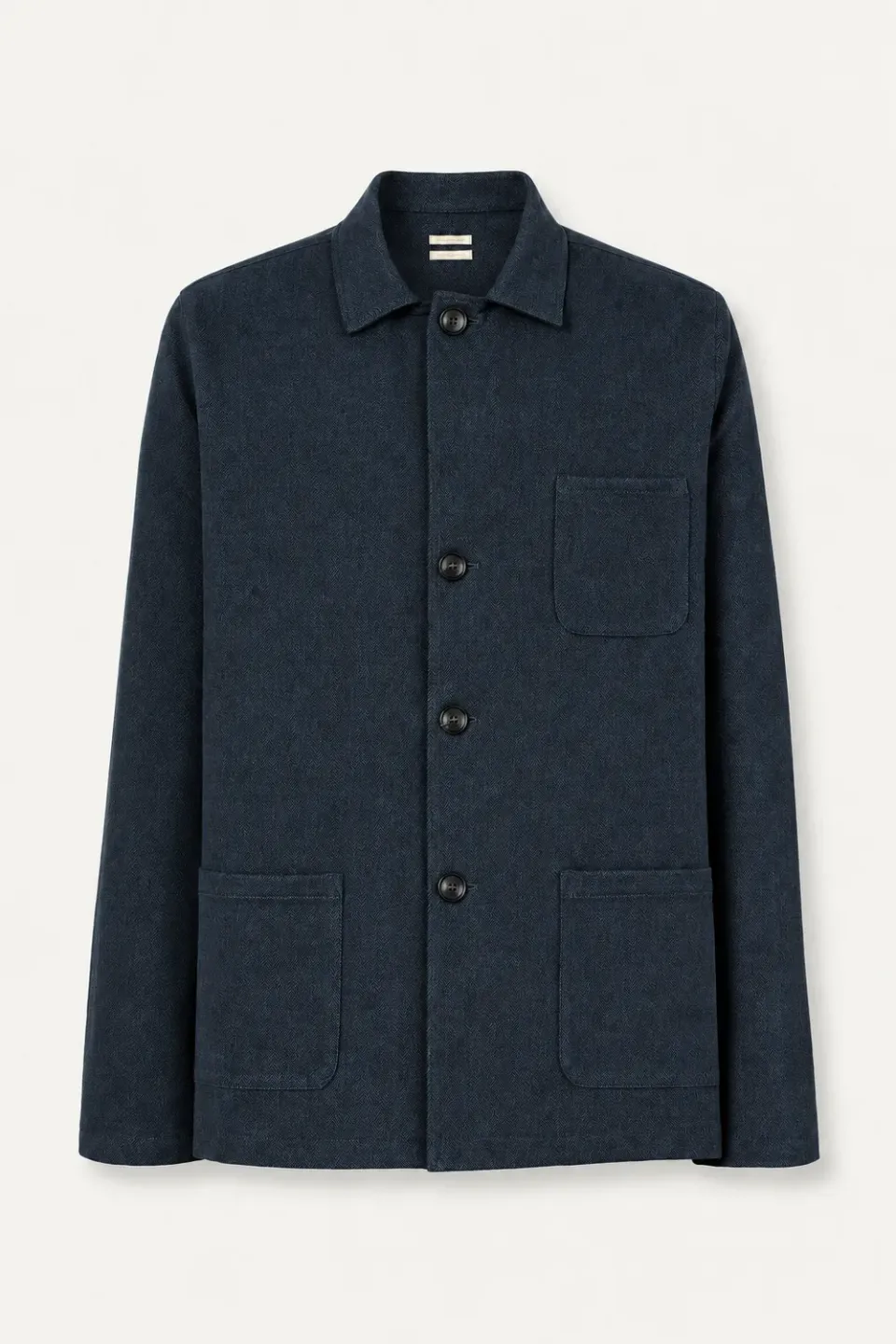 Massimo Alba Florida camicia uomo blu cotone