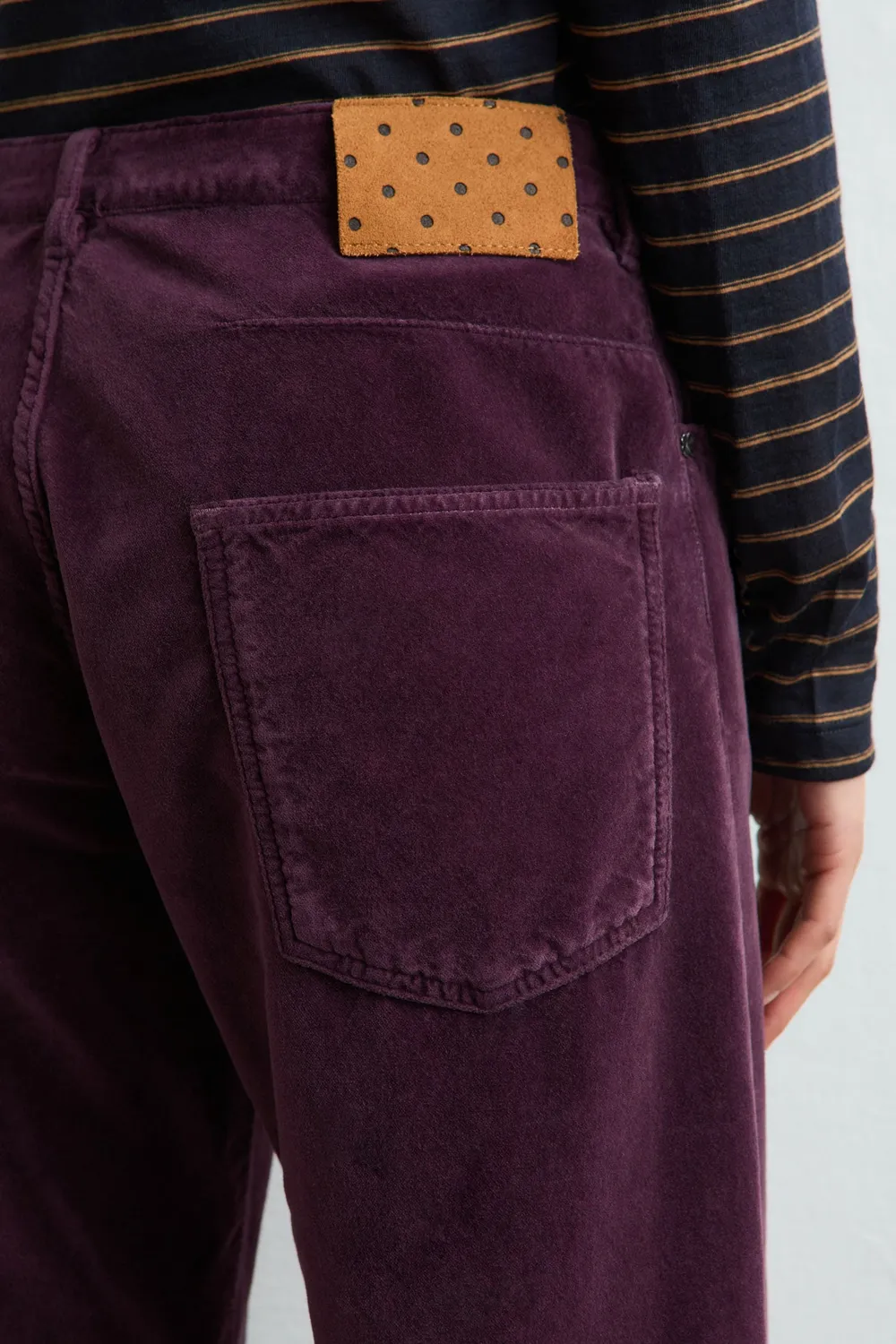 Massimo Alba Alosa-Cut pantaloni rosso velluto