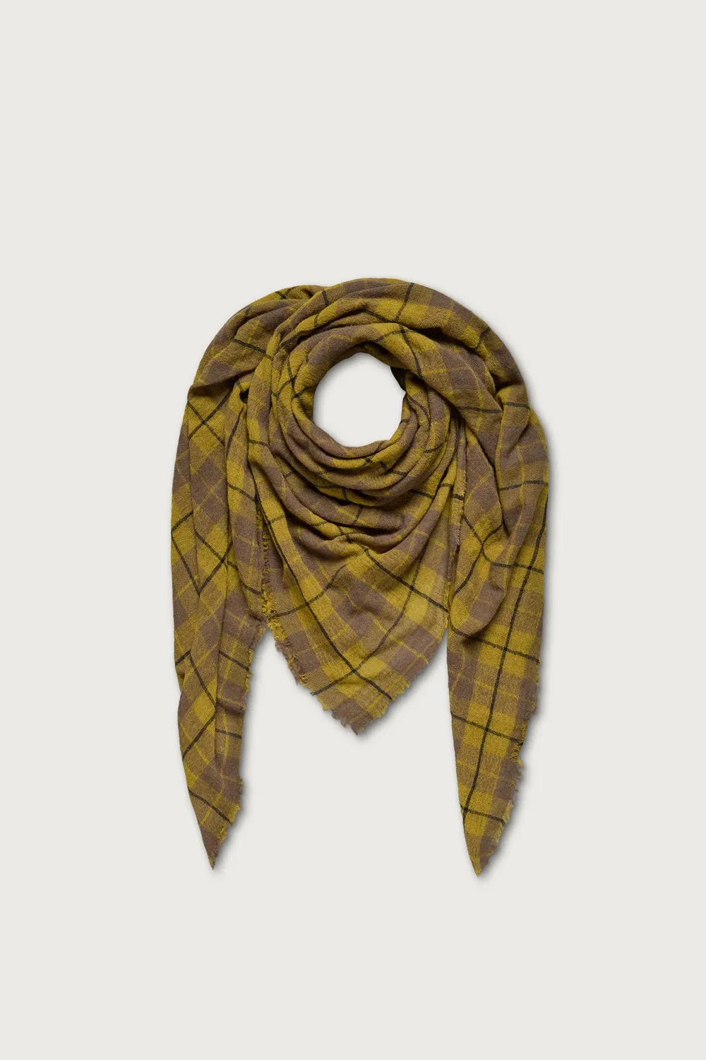 Massimo Alba Jessie sciarpa Forest cashmere quadri