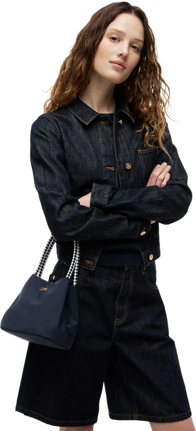 Tommy Hilfiger Marina Bucket AW0AW18831 Borsa Blu Nylon