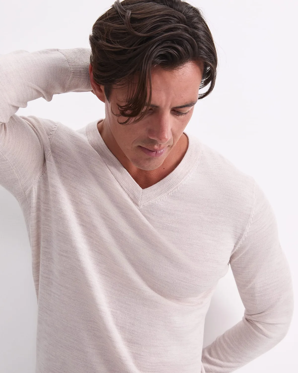 Sportscraft Merino V-Neck 208111 maglione lana scollo V