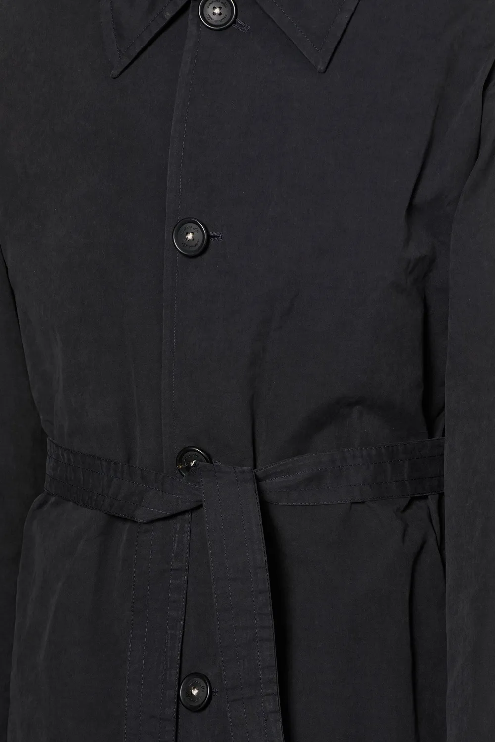 Massimo Alba Mustang trench dark blue cotone idrorepellente