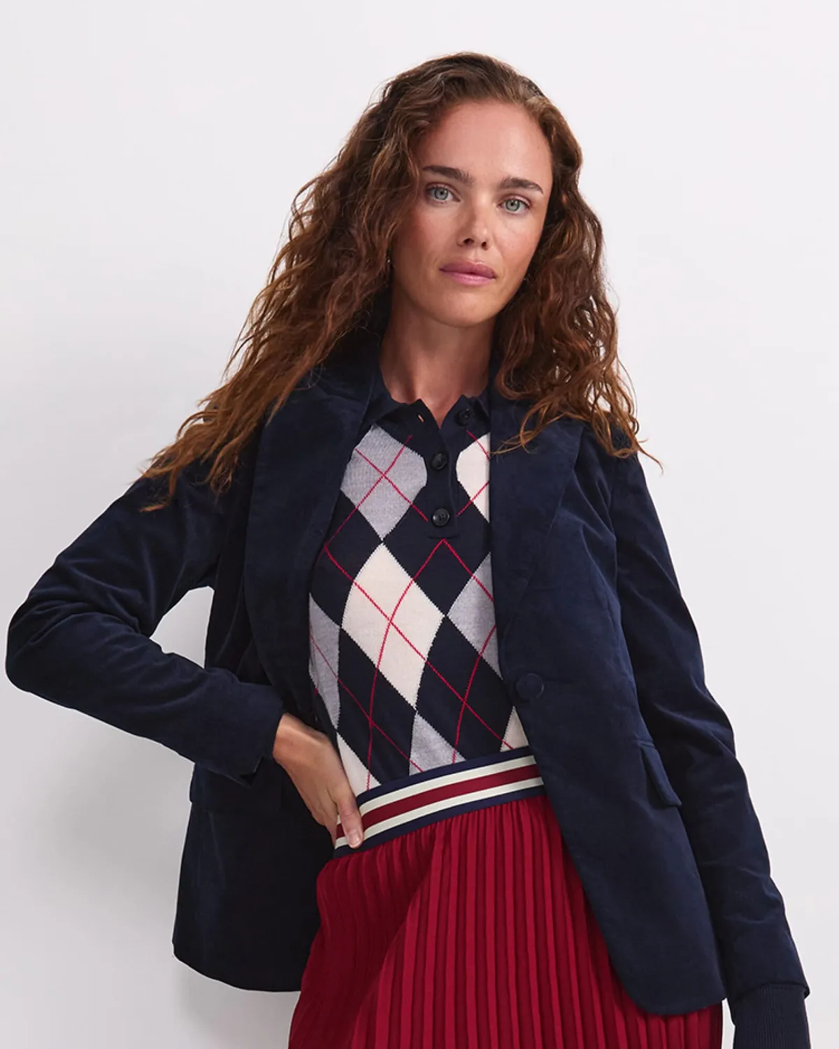 Sportscraft Thea blazer velluto cotone elasticizzato