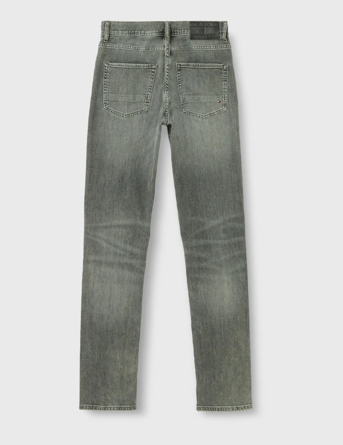 Tommy Hilfiger Denton jeans dritti uomo grigio elasticizzato