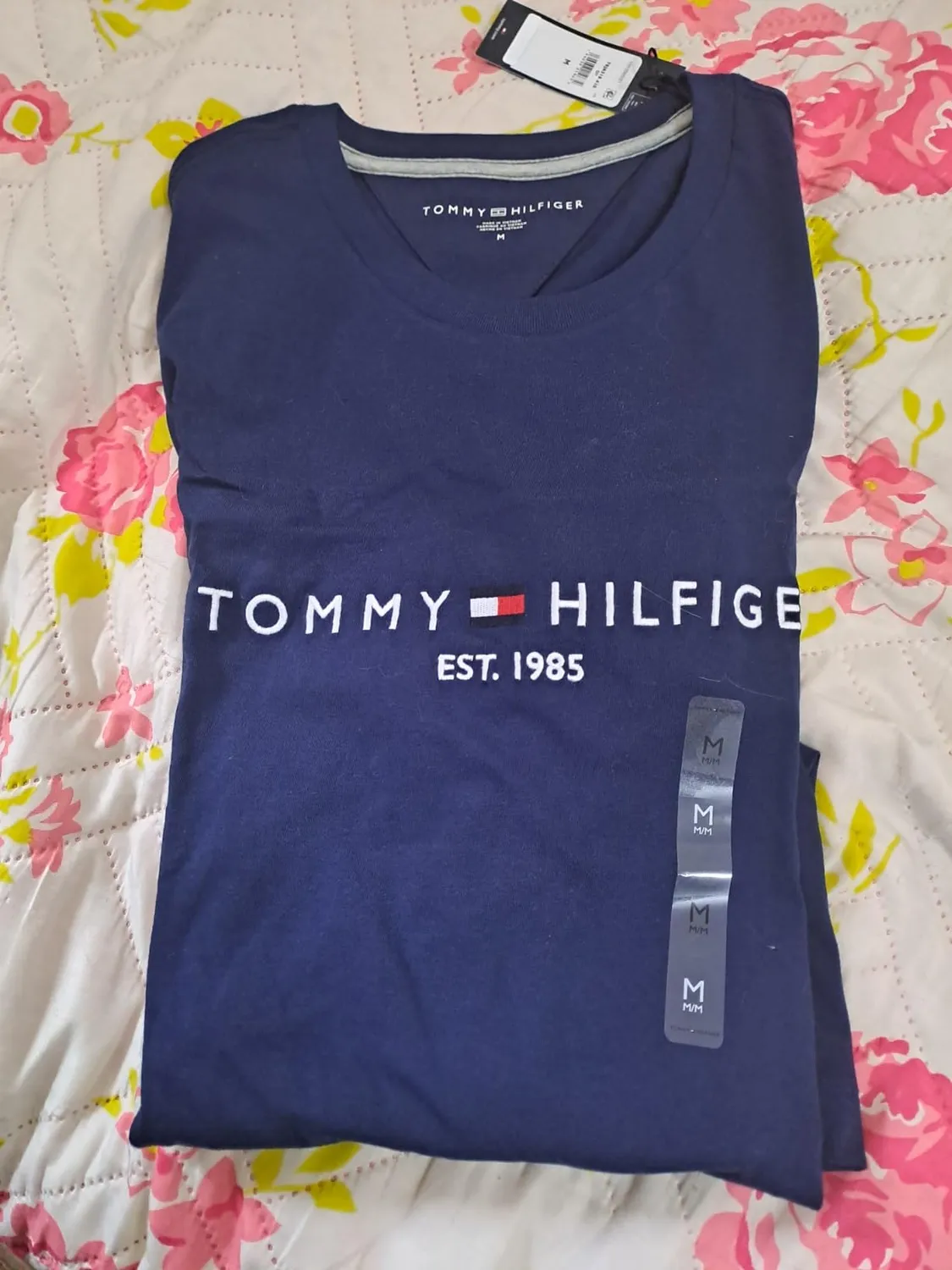 Tommy Hilfiger Core Logo t-shirt uomo nera cotone
