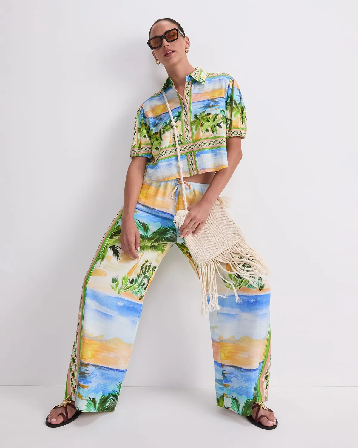 Sportscraft Sunset 120367 pantalone donna 6-18 misto lino