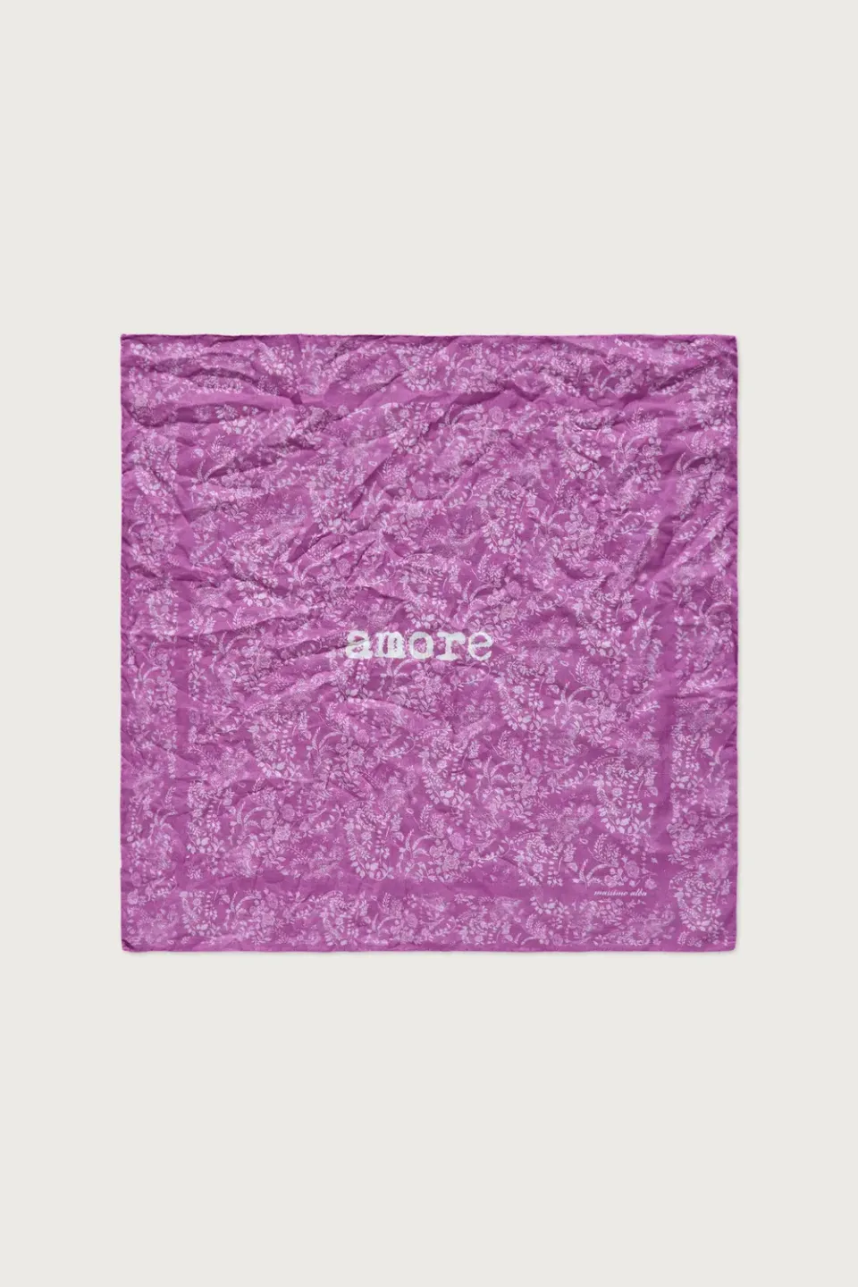 Massimo Alba Hanky1 fazzoletto magenta in cotone voile
