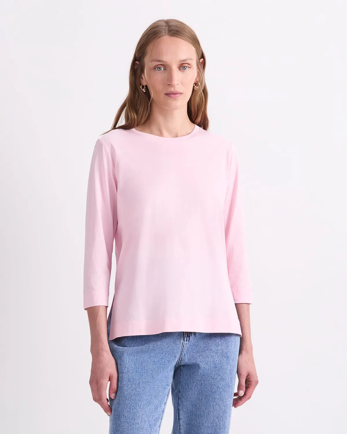 Sportscraft Mercerised Cotton t-shirt manica 3/4 liscia