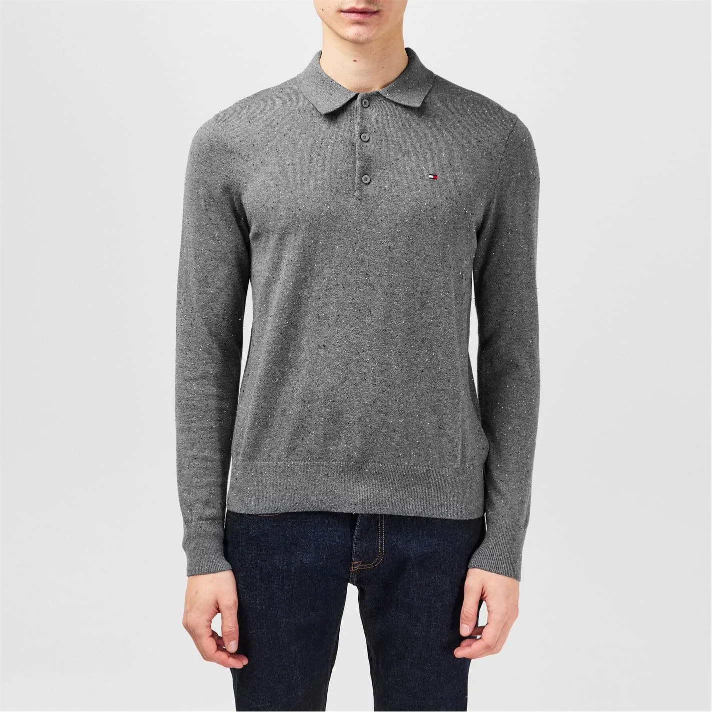 Tommy Hilfiger Pima Cashmere Polo pullover uomo collo polo