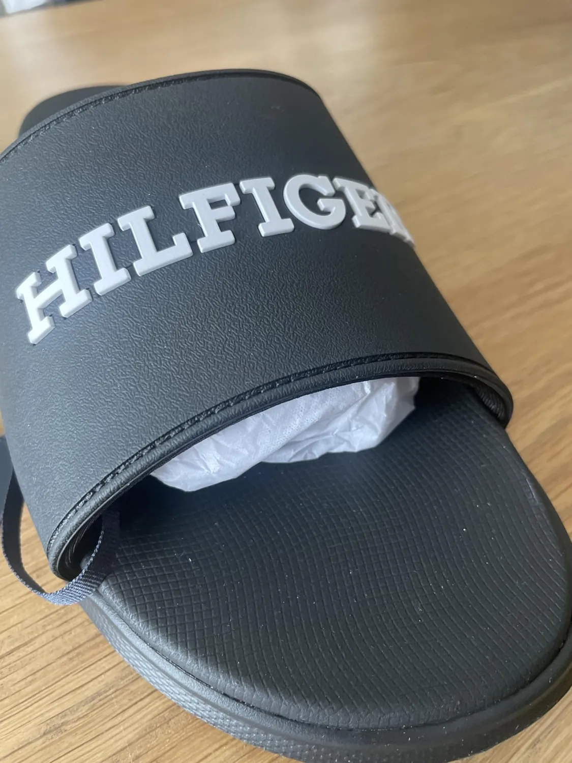 Tommy Hilfiger Dual Density Pool Slide ciabatte uomo 46 nere logo