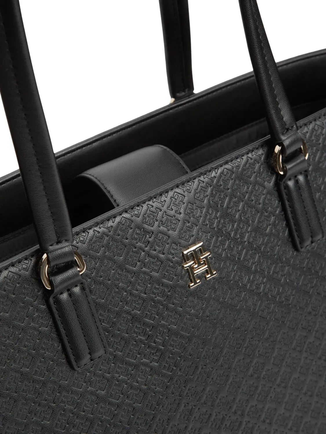 Tommy Hilfiger Daily tote donna monogramma nero unica