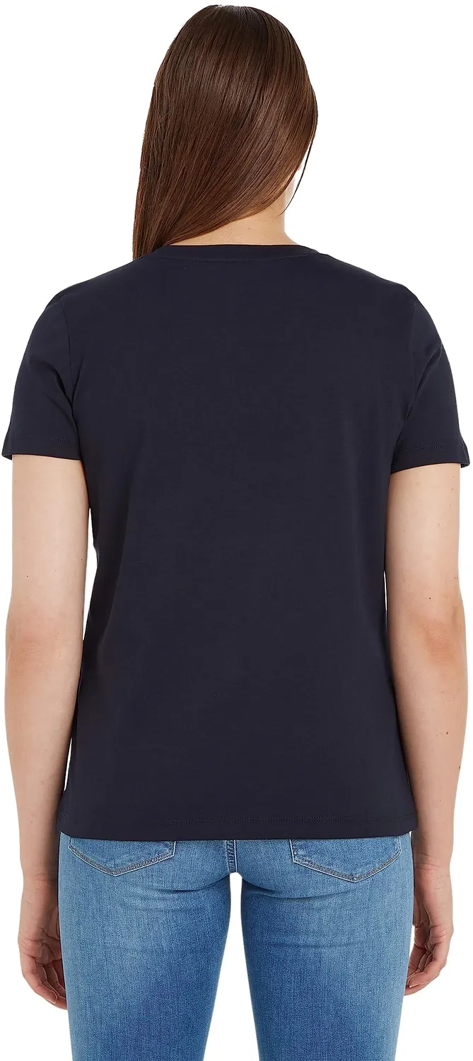Tommy Hilfiger New Crew Neck Tee T-shirt Donna Slim