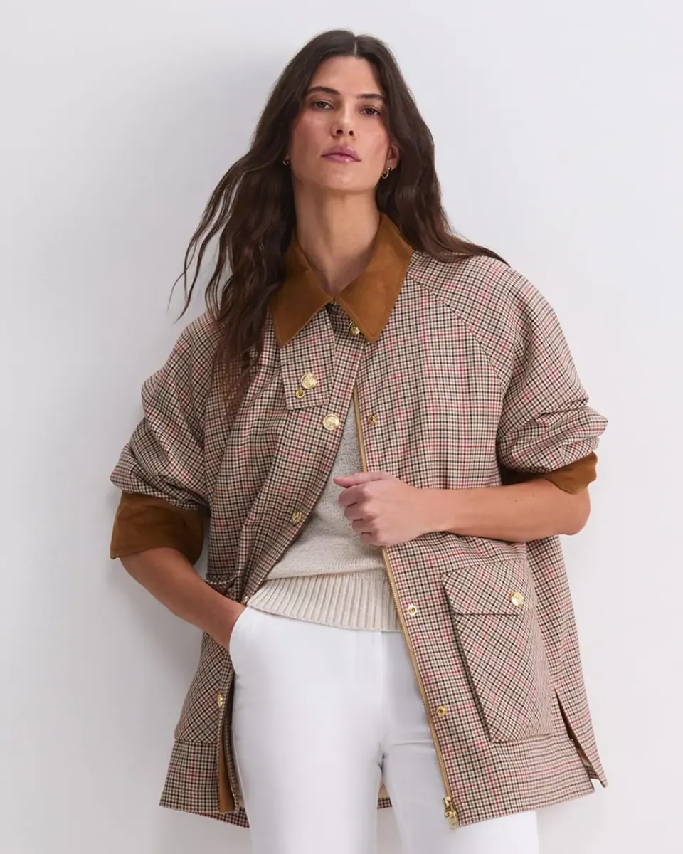 Sportscraft Sara Barn giacca trapuntata check heritage