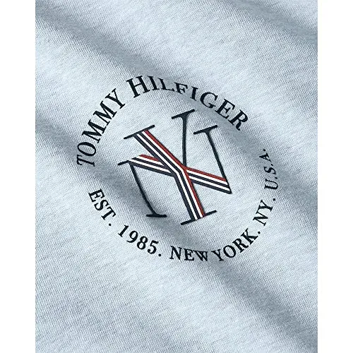 Tommy Hilfiger Reg NYC Roundall Top Donna Manica Corta Girocollo