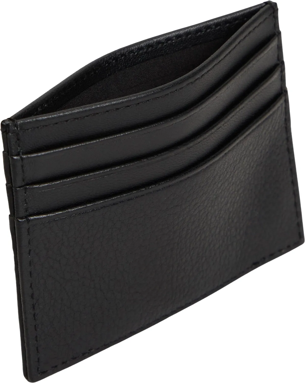 Tommy Hilfiger portafoglio uomo nero compatto pelle