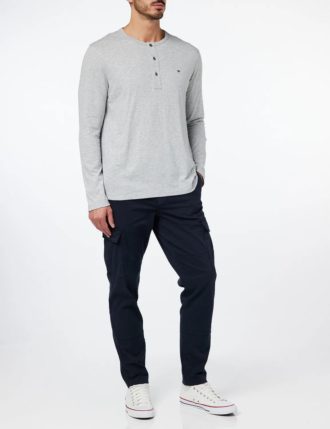 Tommy Hilfiger Slub Henley MW0MW32364 maglia manica lunga uomo