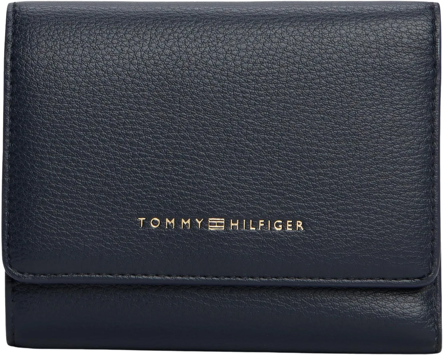 Tommy Hilfiger Flag Trifold Portafoglio Nero 12x9 cm