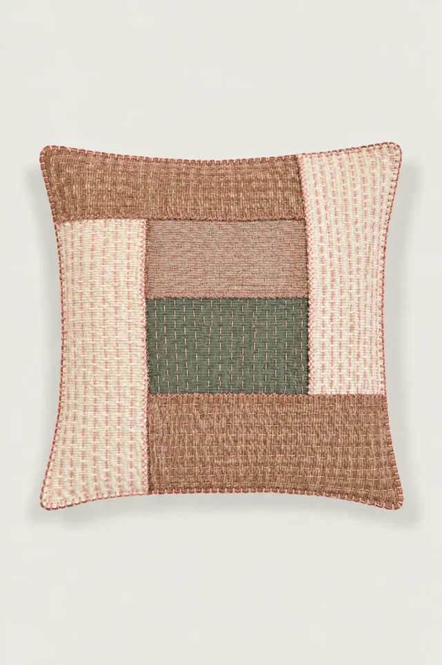 Massimo Alba PILLOW cuscino cream ricamato a mano