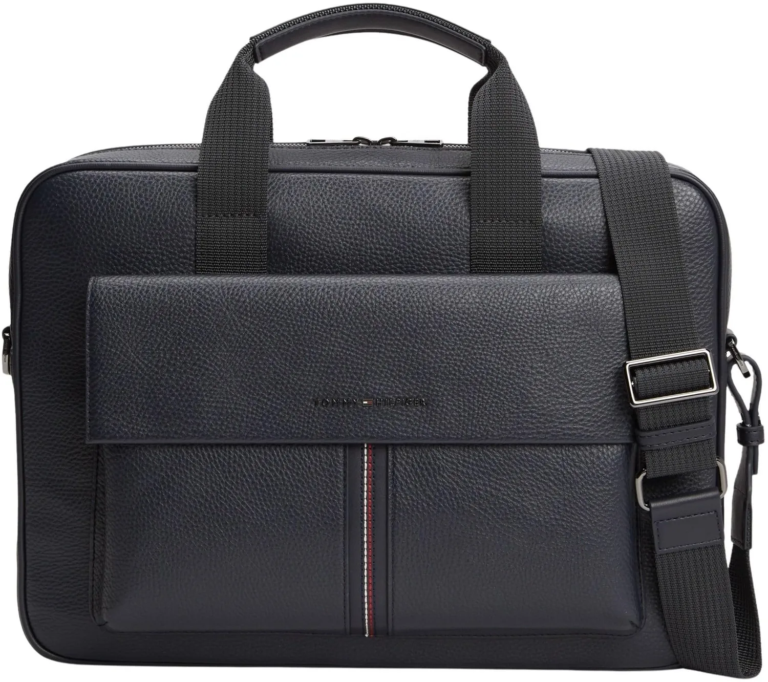 Tommy Hilfiger TH Central AM0AM14166 borsa computer uomo nera