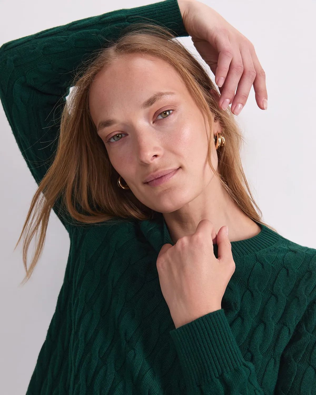 Sportscraft Merino Cable Sweater maglione lana merino trecce
