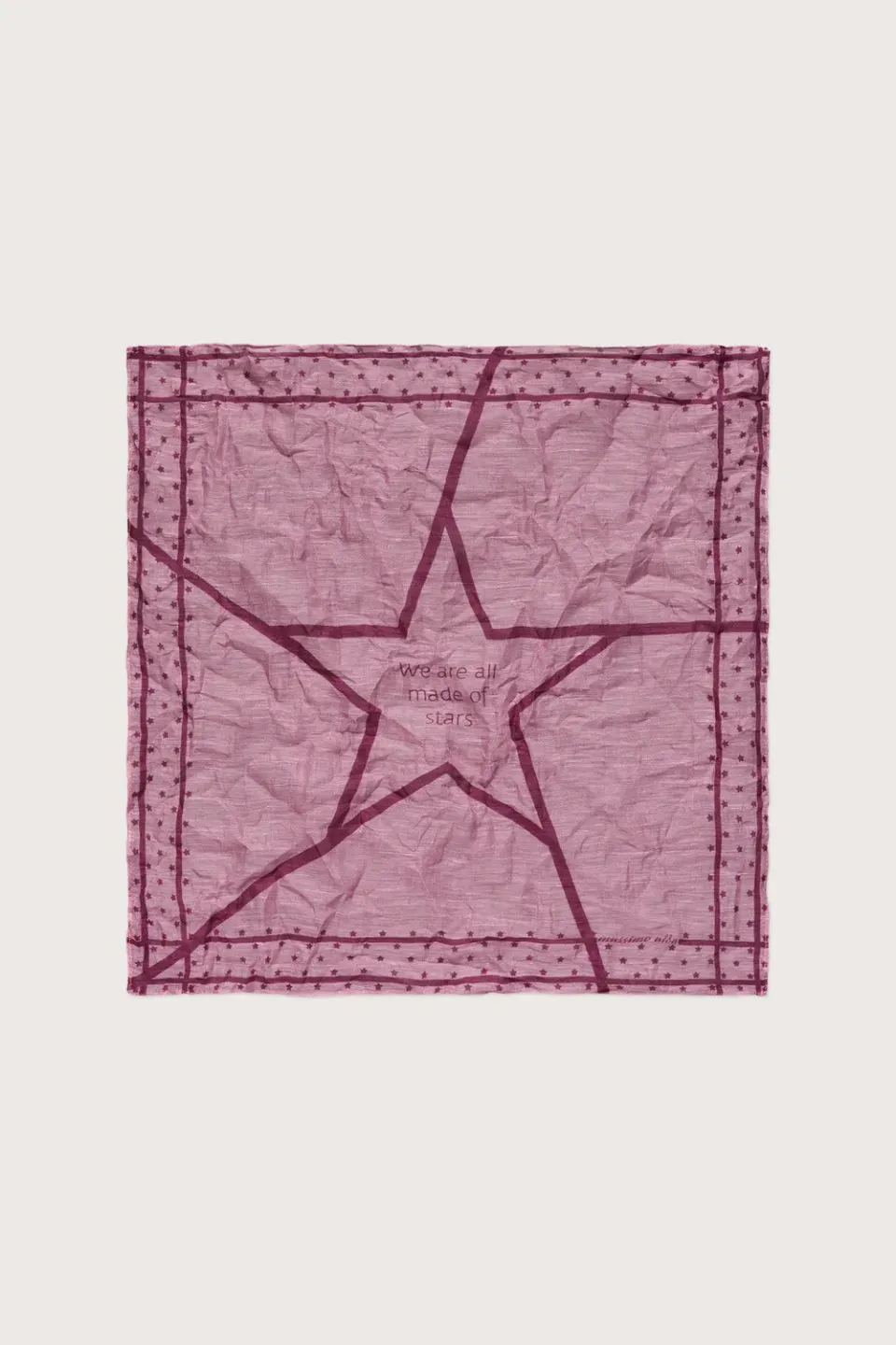 Massimo Alba Cinquantino fazzoletto Azalea cotone lino