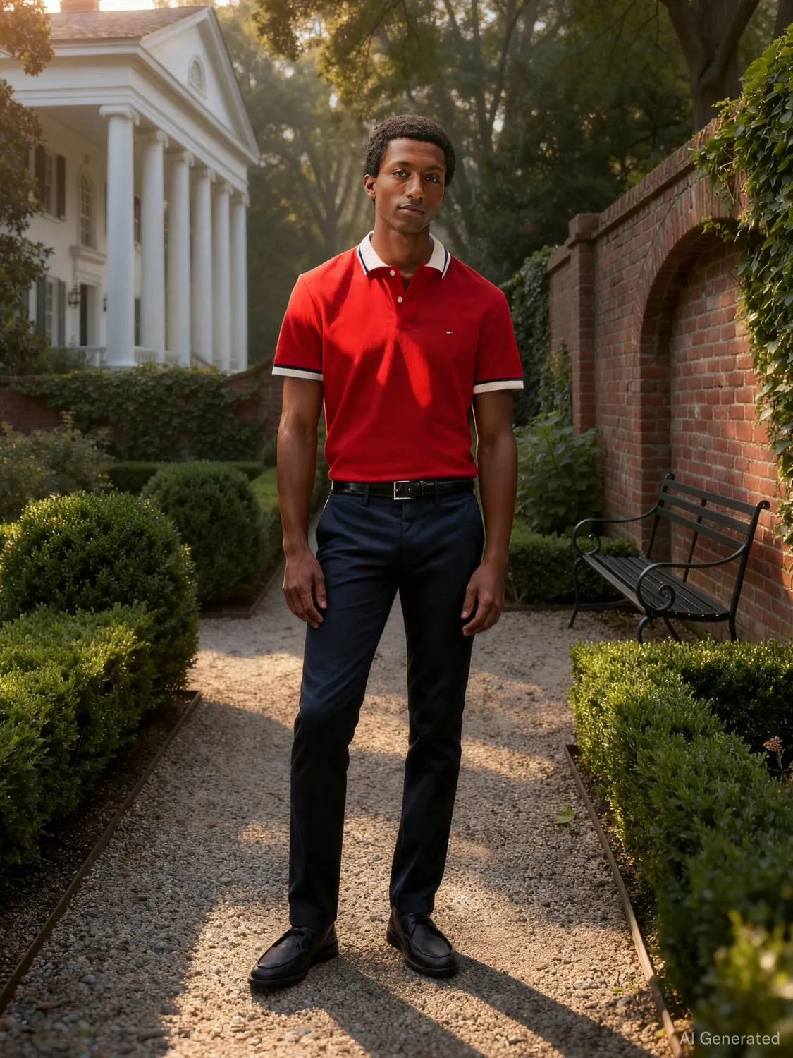 Tommy Hilfiger Bleecker 1985 chino uomo blu cotone pima