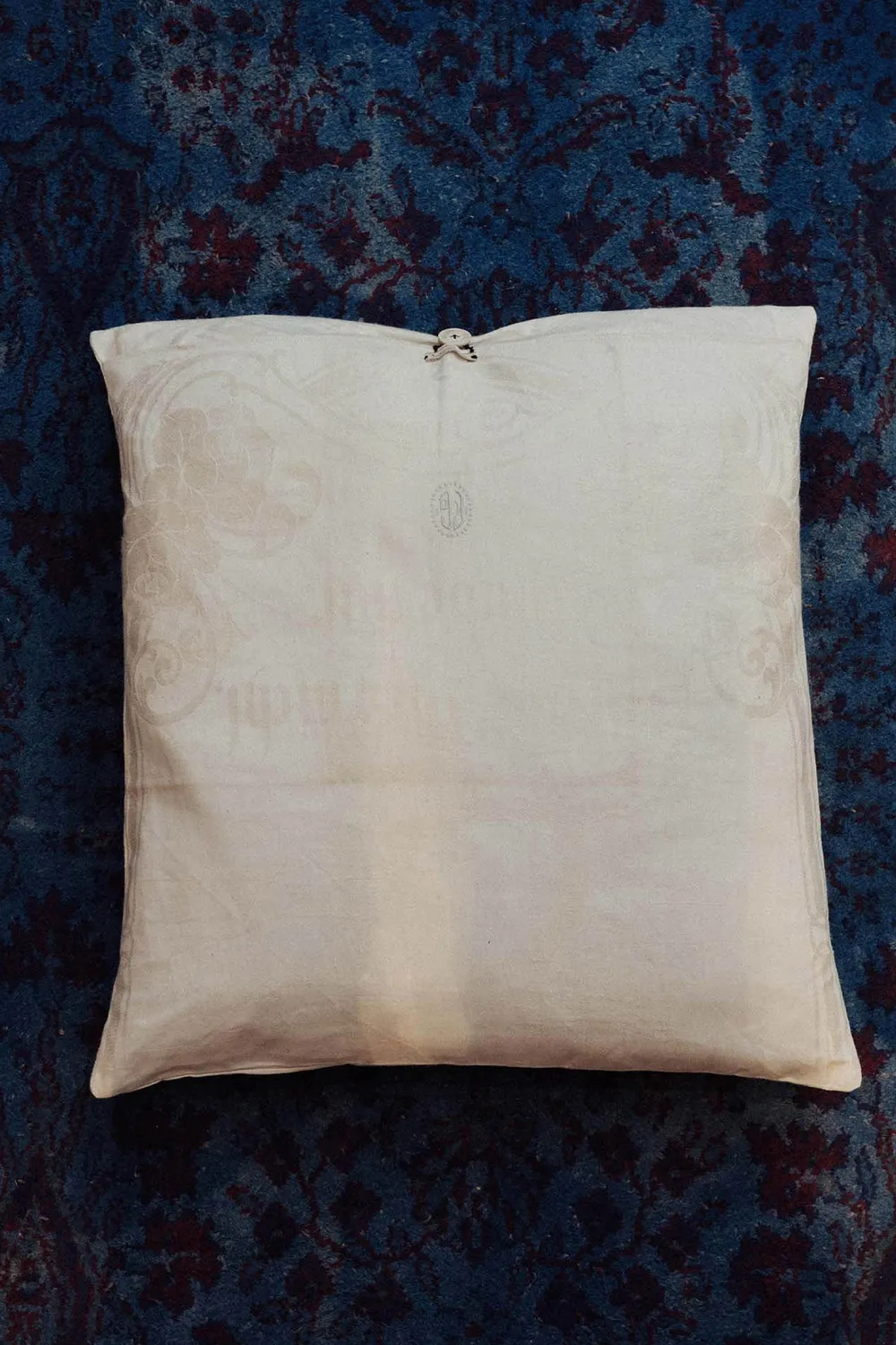 Massimo Alba Pillow cuscino liquirizia cotone ricamato
