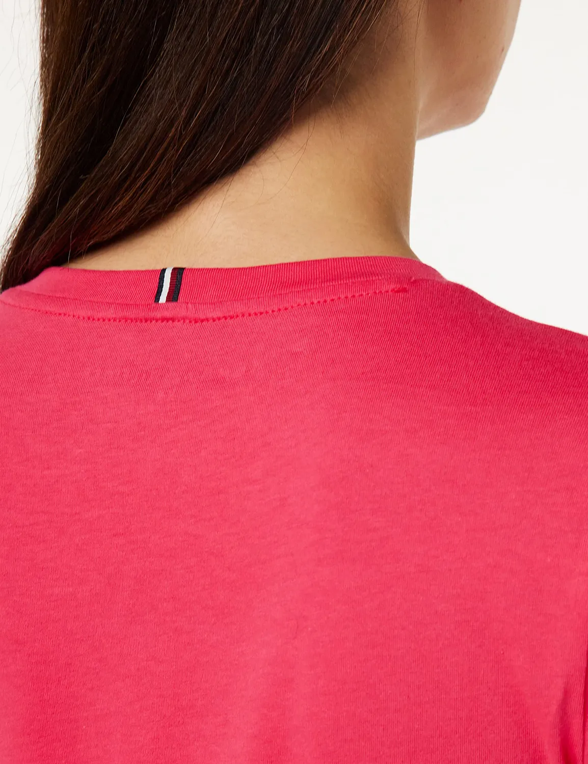 Tommy Hilfiger New Crew Neck Tee Slim t-shirt rosa XXL