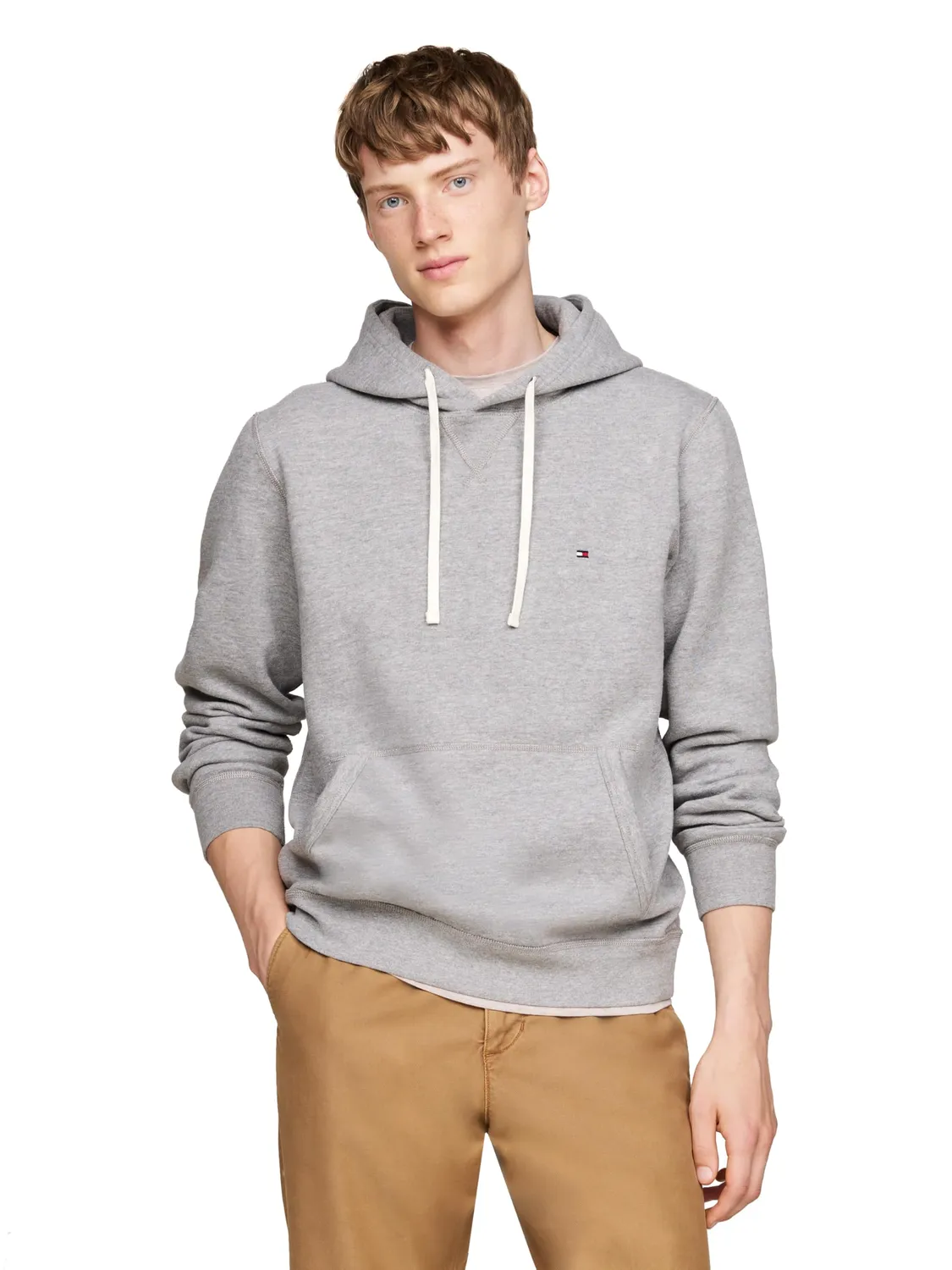 Tommy Hilfiger 1985 felpa uomo blu con cappuccio cotone