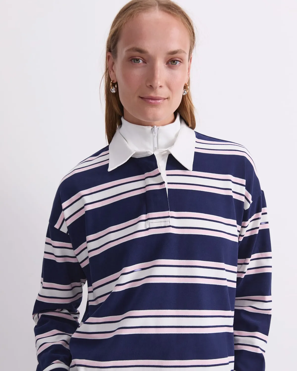 Sportscraft Kiaya Cropped maglia rugby a righe