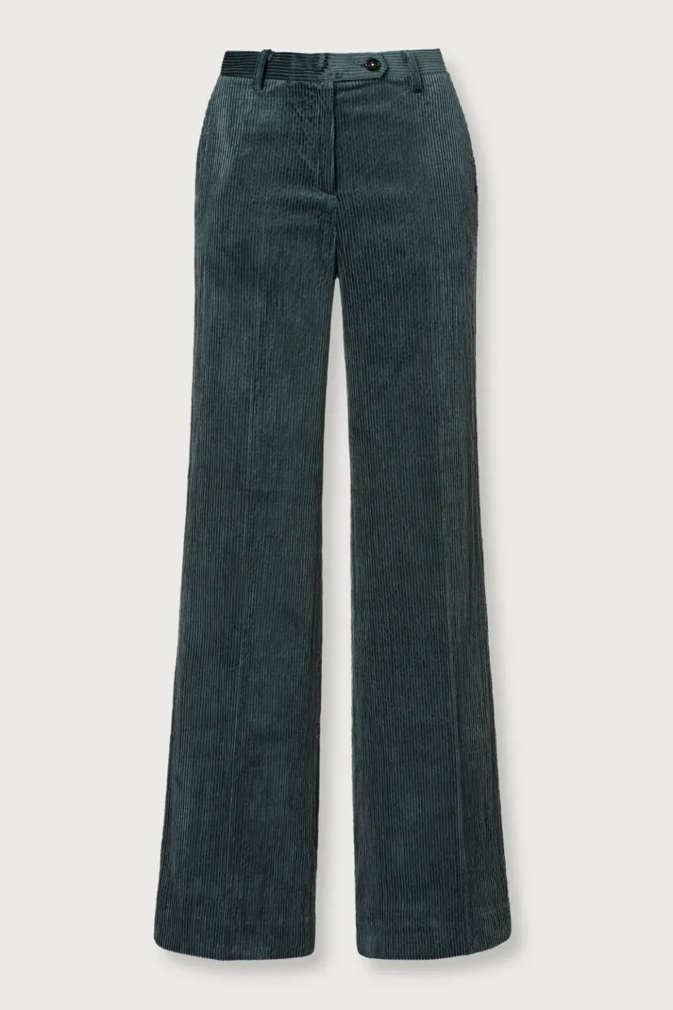 Massimo Alba Lamna pantaloni velluto Dark Teal palazzo