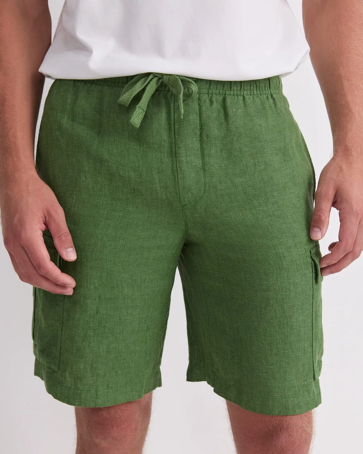 Sportscraft Caffery 208041 shorts uomo lino con coulisse