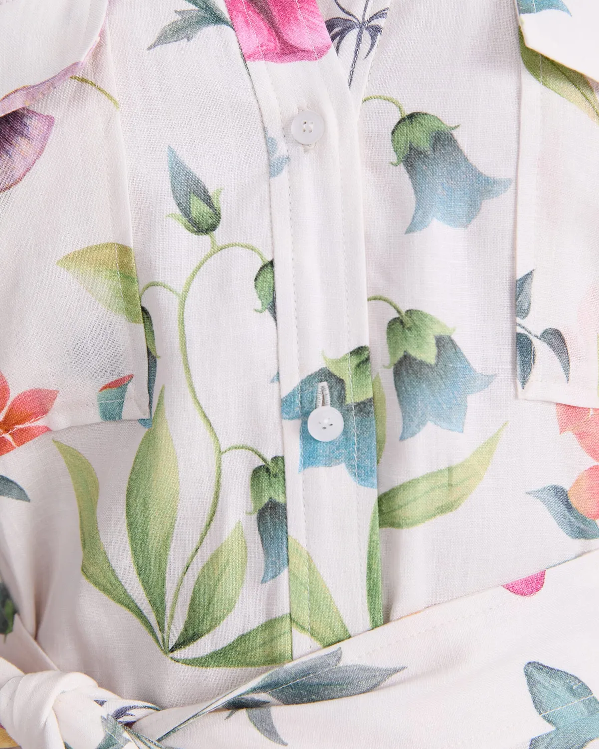 Sportscraft Floral Majesty Liberty abito midi lino