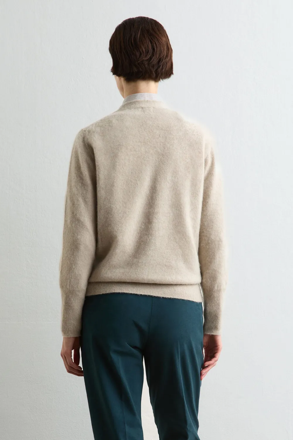 Massimo Alba Hope cardigan cashmere sesame donna