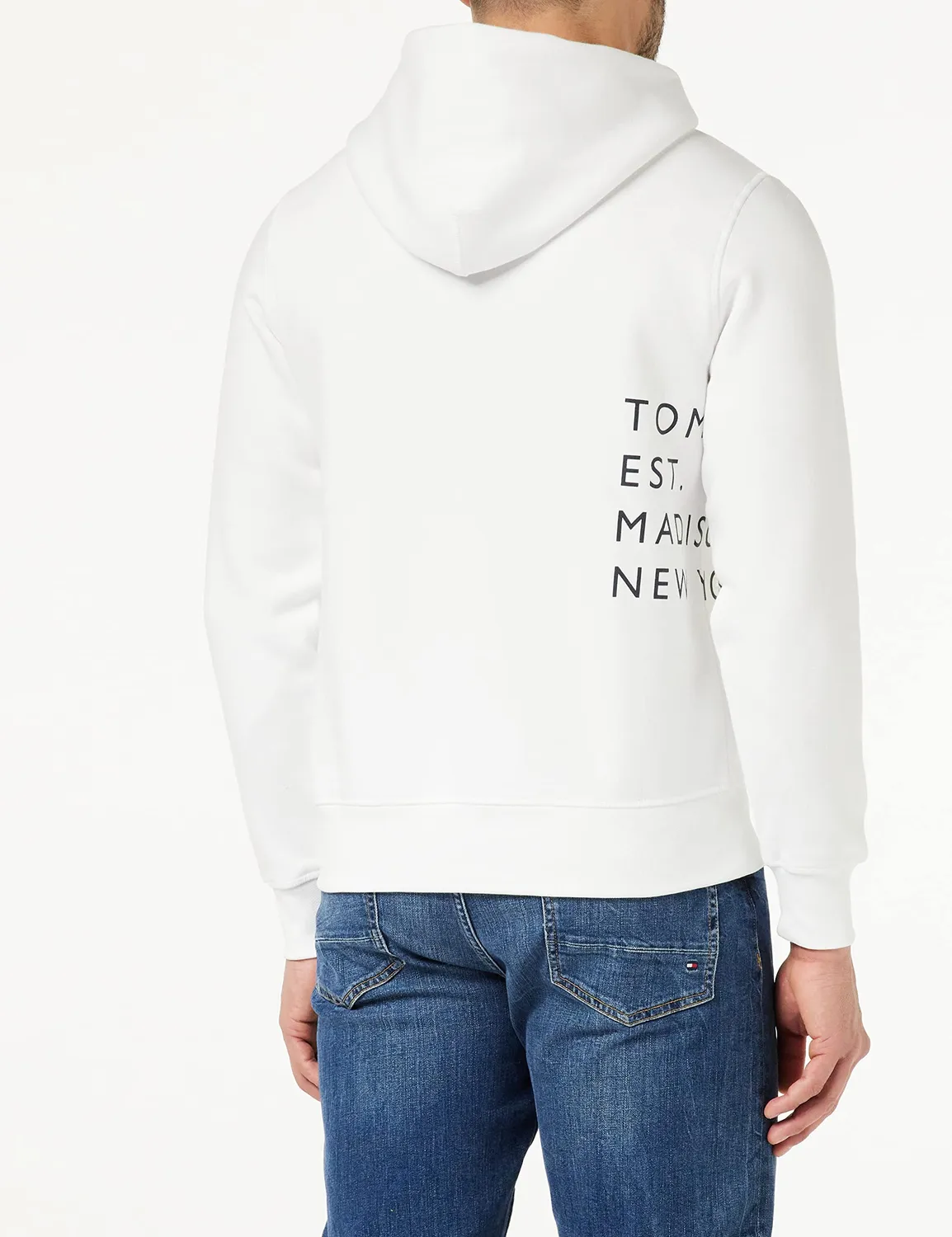 Tommy Hilfiger Off Placement felpa cappuccio uomo