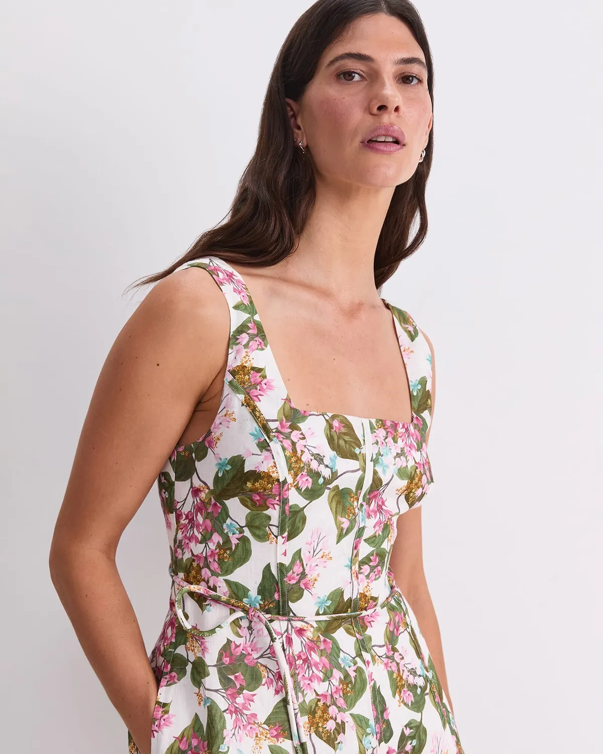 Sportscraft Osterley abito midi donna lino