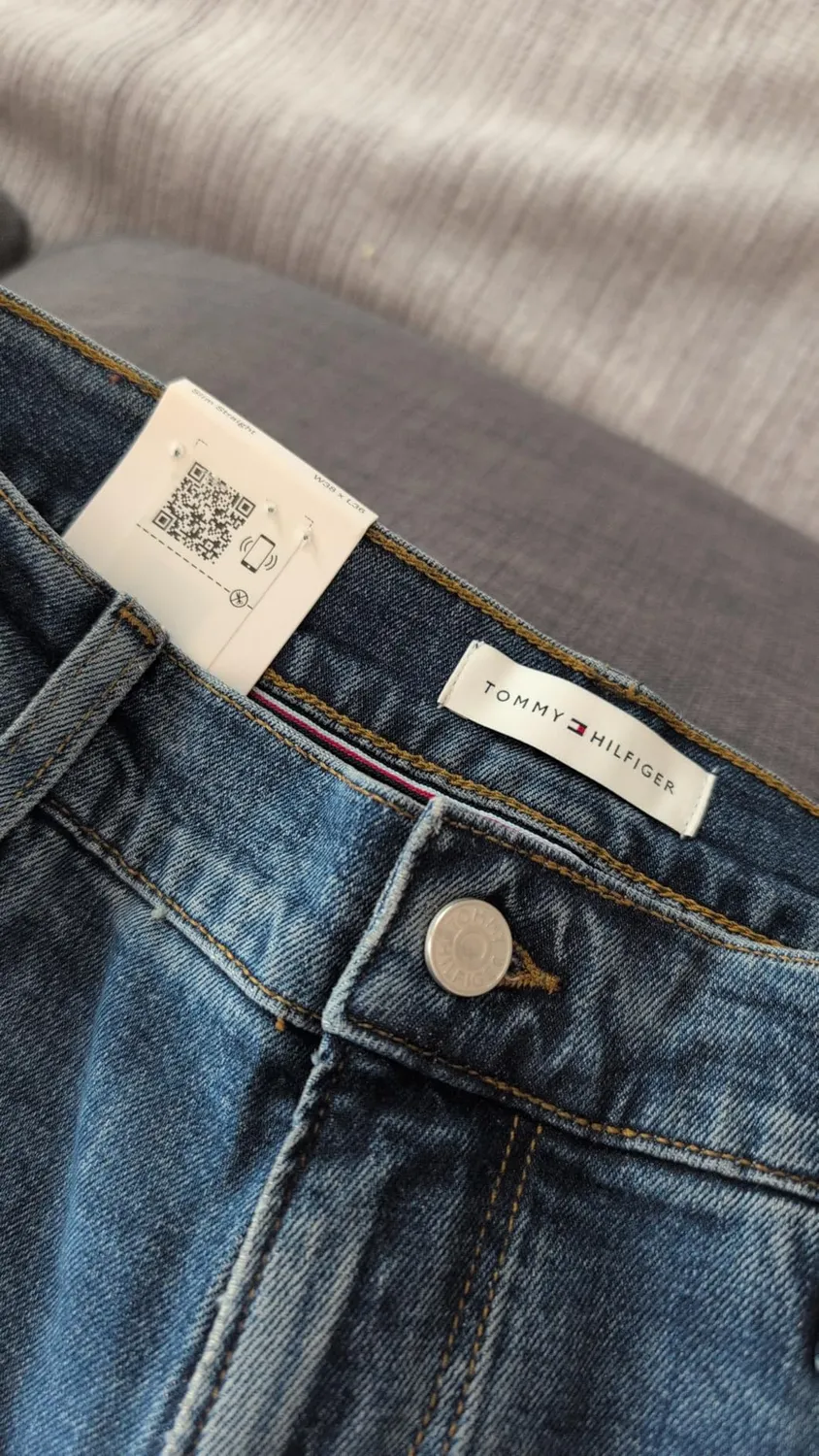 Tommy Hilfiger jeans dritto uomo 34W/32L vestibilità regolare